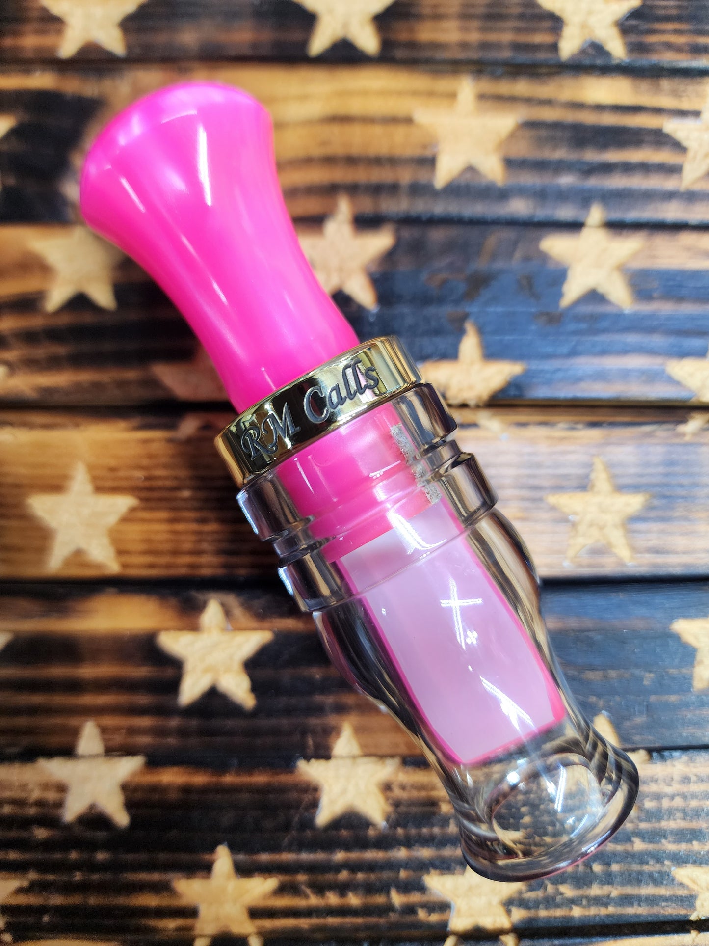 FLUORESCENT PINK PEARL/SMOKE .410 with BRASS BAND