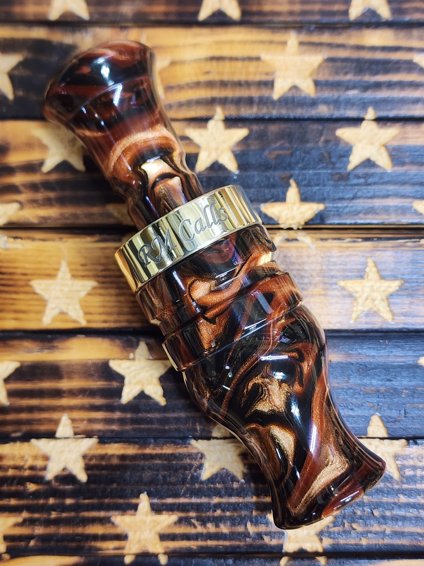 DESERT IRONWOOD BURL ALPHA with BRASS BAND