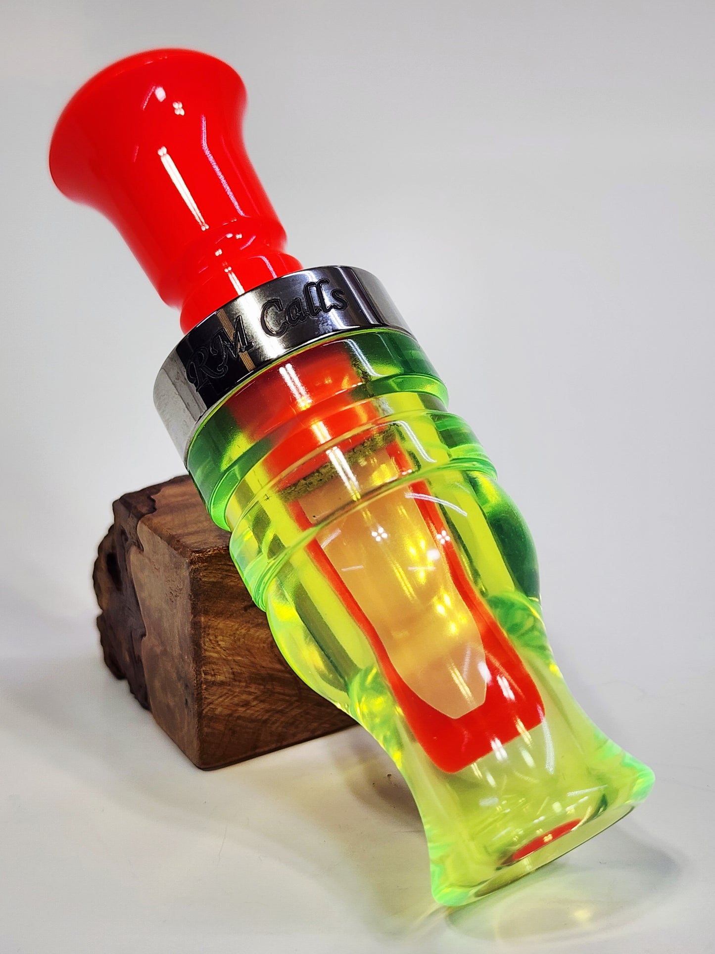 CHARTREUSE/NUCLEAR ORANGE BIG TRUCK with STAINLESS BAND