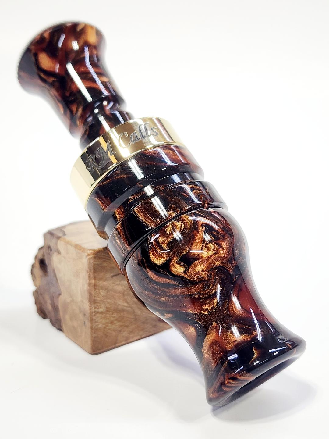 DESERT IRONWOOD BURL ACRYLIC FTM with BRASS BAND