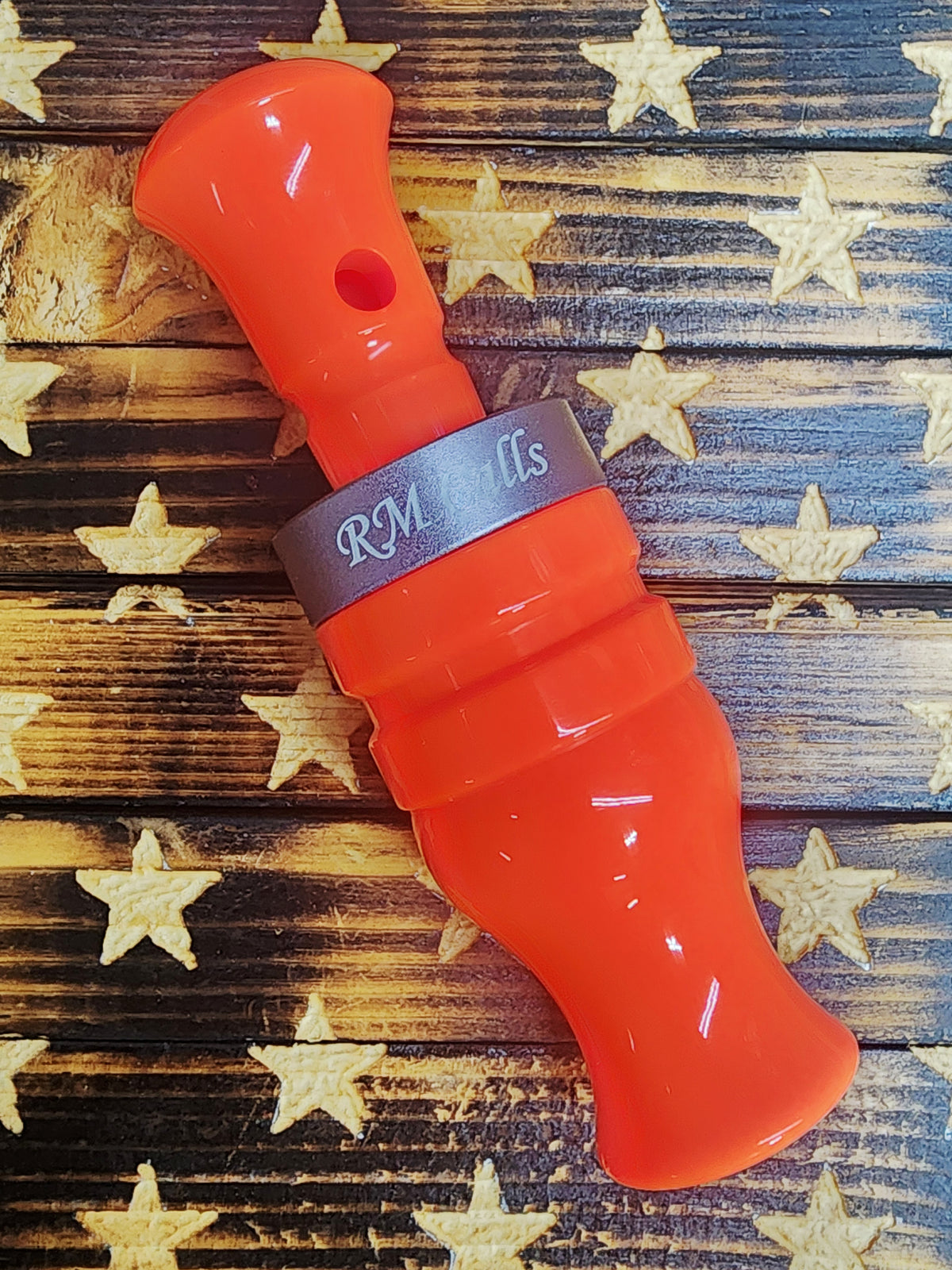 BLAZE ORANGE CORNHOLIO COLDWEATHERFAN with GUNMETAL BAND