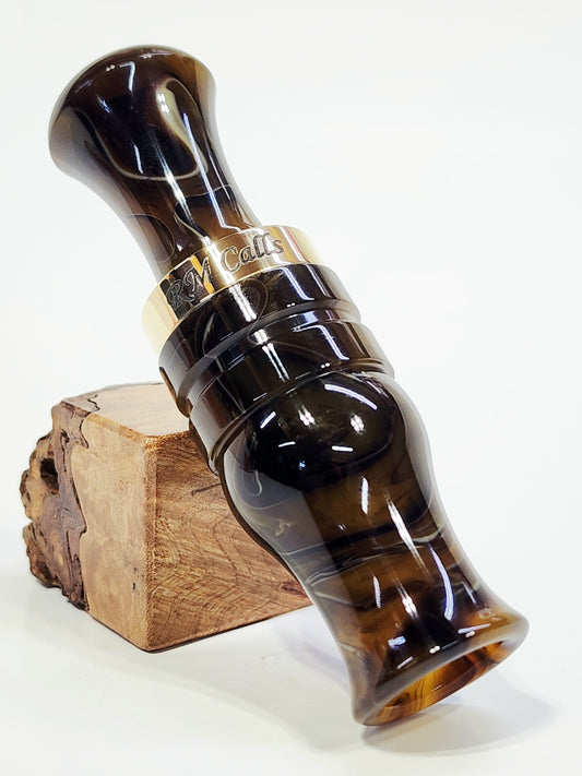 MAHOGANY BURL .410 with BRASS BAND