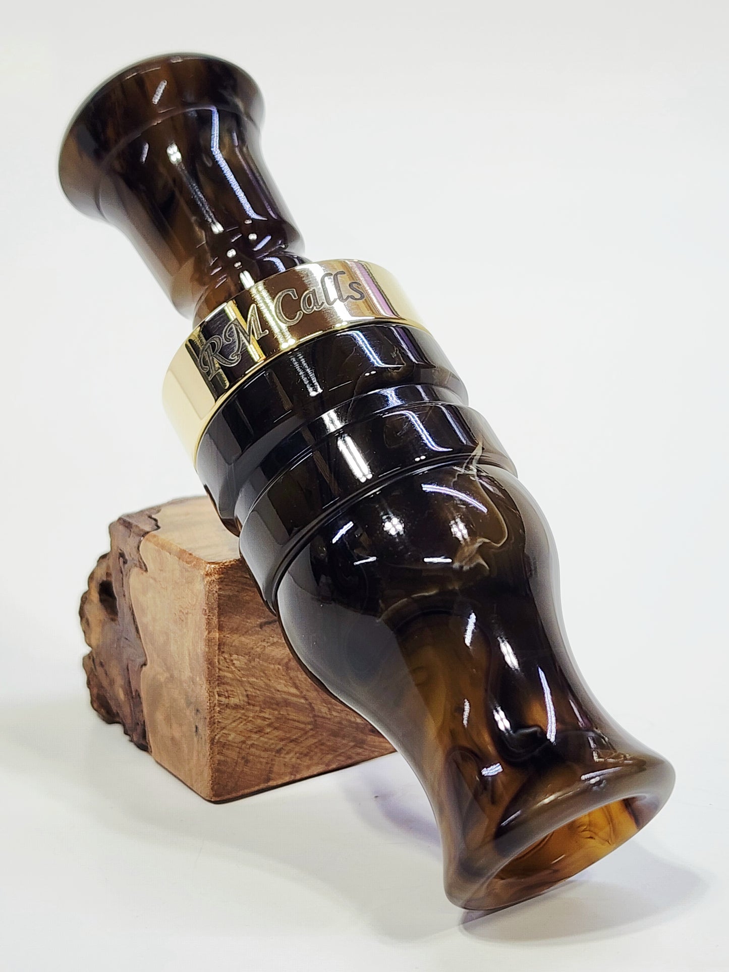 MAHOGANY BURL ALPHA with BRASS BAND