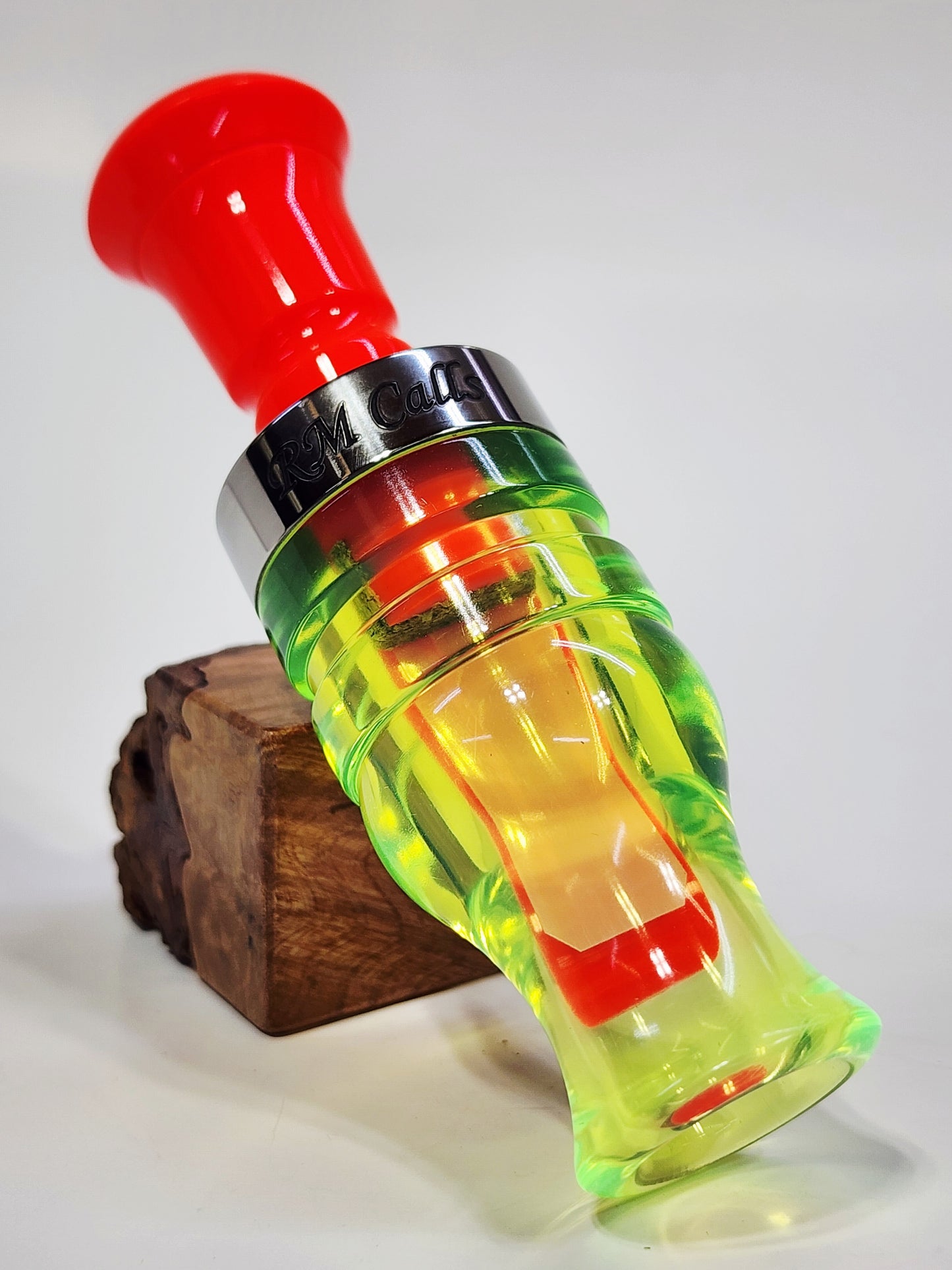 CHARTREUSE/NUCLEAR ORANGE ALPHA with STAINLESS BAND