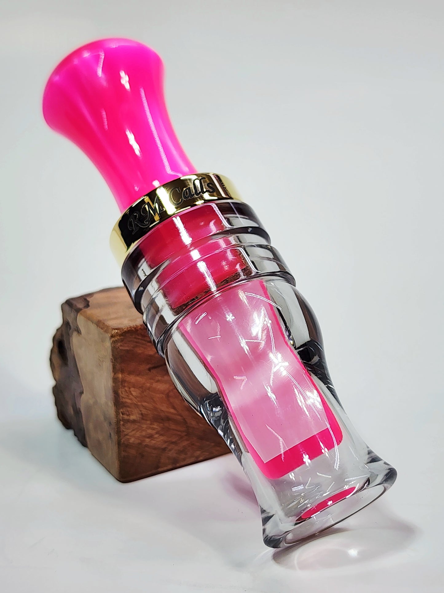 FLUORESCENT PINK PEARL/SMOKE .410 with BRASS BAND