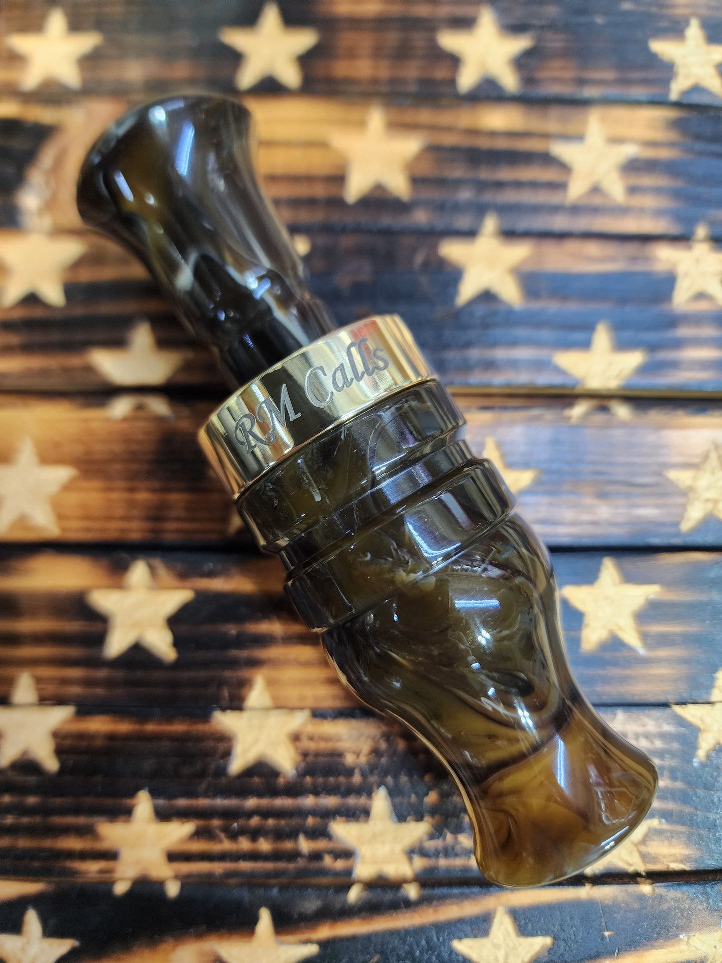 MAHOGANY BURL FTM with BRASS BAND