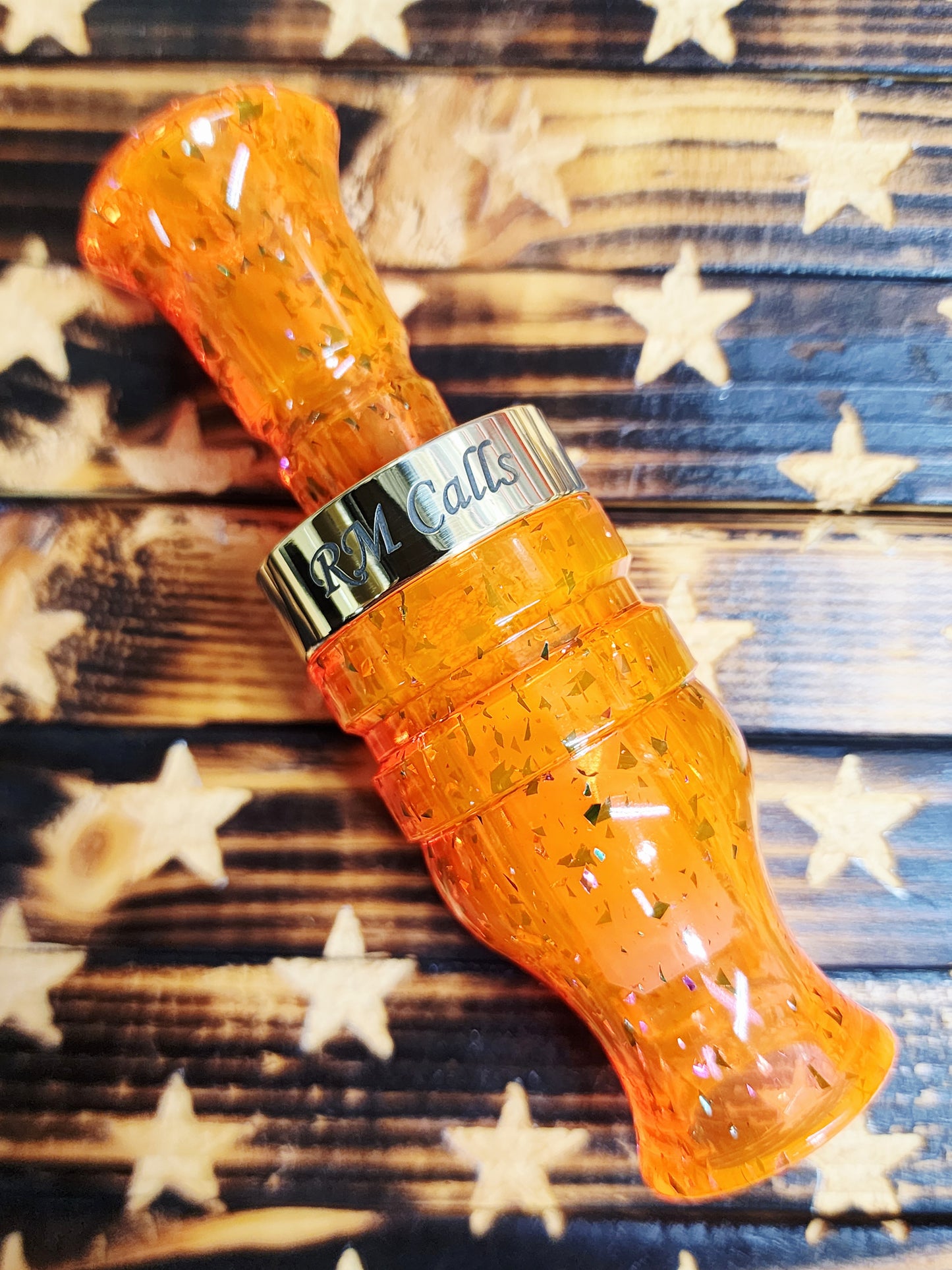 ORANGE MARDI GRAS COLDWEATHERFAN with BRASS BAND